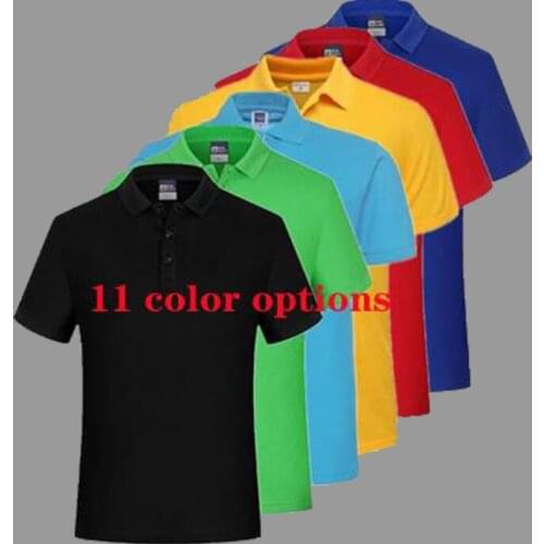 Fashion Mens Clothing Polo Shirt Men Casual Slim Solid Color Business Work Clothes Summer Short Sleeve Shirts Lapel Decency