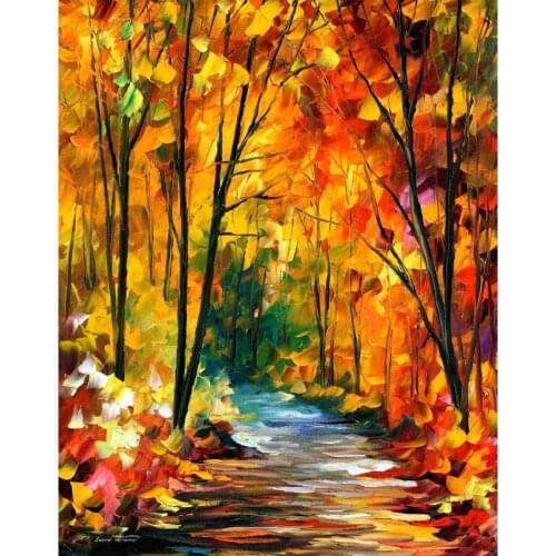 Modern art landscape hidden emotions palette knife oil painting High quality Hand painted home decor