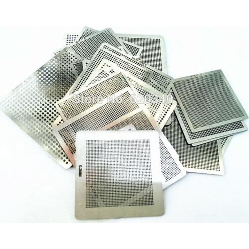 New 29 pcs/set BGA Universal Stencil BGA reballing station Directly Heating Stencils Universal Stencil Free shipping