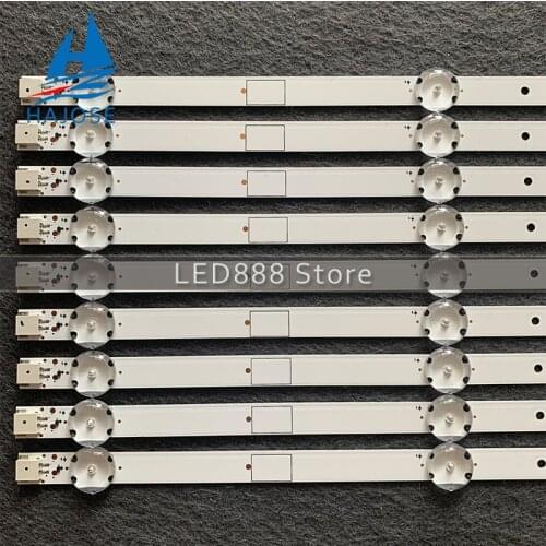100% New 9pcs/Kit LED strips for GRUNDIG 55 TV 55 55GUB8852 VLX 7730 SP 55VLX7810BP 55GUW8867 ARCELIK 55 DRT REV0.1 ZVB65600 AA