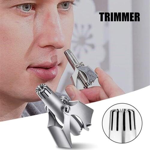 Nose Hair Trimmer Waterproof Manual Stainless Steel Hair Remover for Men and Women ​with Clean Brushes and Exquisite Box Health