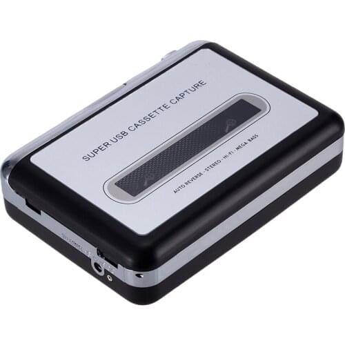 USB Cassette Player Tape to MP3 Converter, Retro Walkman Auto Reverse, Portable Audio Tape Player with Earphones