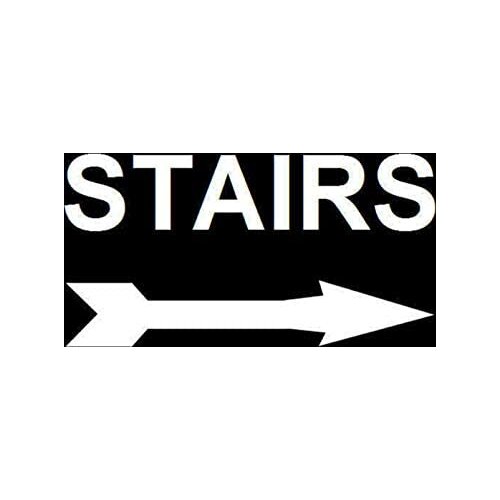 Entrance and Exit Notices Parking Lot Stairs Office Street Tin Arrow Metal Wall Sign 8x12 Inches