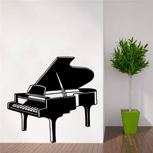 Vinyl Art Decals Modern Music Piano Home Decoration Decals Living Room Company Office School Decoration Bedroom Decor