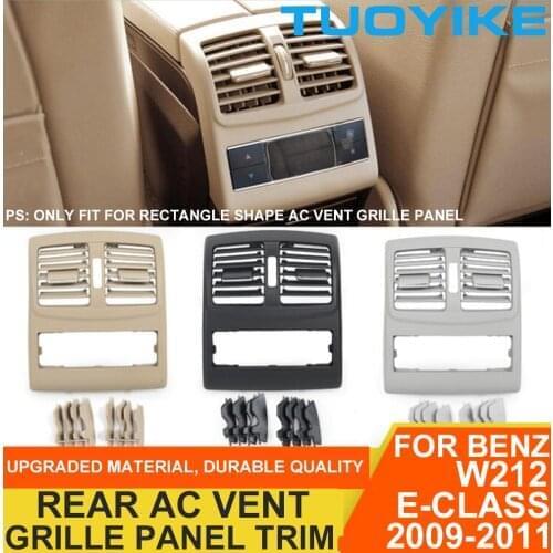 Rear AC Air Conditioner Vent Grille Panel Cover Replacement High-end For Mercedes BENZ W212 E-Class Sedan E200 E260 E300 09-2011