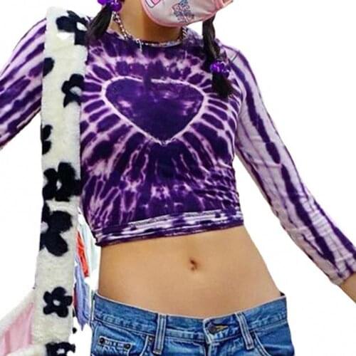 Female Tight Tee shirts Slim Bright-colored Type Trendy Design Close-fitting Spandex Punk Streetwear T-shirt Women 2021