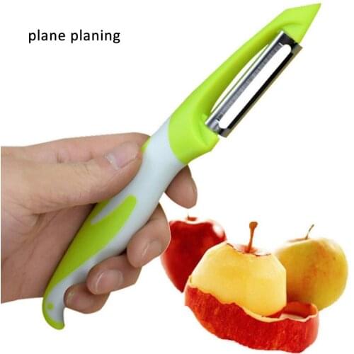 1Pcs Green Gear Planing/Plane Planing Peeler Knife Stainless Steel/PP Vegetable Slicer Portable Multifunction