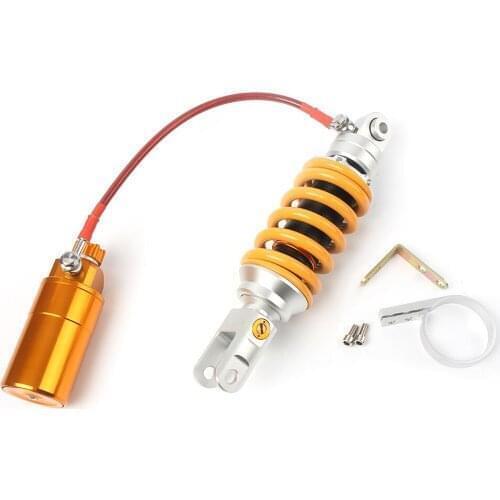 2pcs Yellow 265MM Spring 10MM Motorbike Air Shock Absorbers for Yamaha For Kawasaki Go Kart Quad Dirt Sport Bikes VIX10N