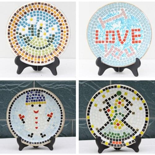 200g Mixed Color Irregular Glass Mosaic Tiles Pieces For DIY Craft 10-30mm