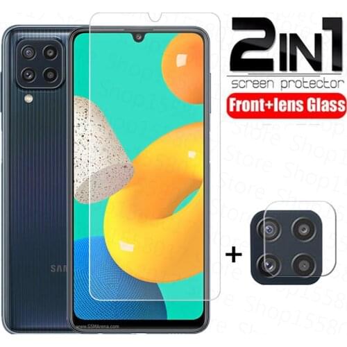 2in1 Tempered Glass For Samsung Galaxy A32 5G M32 Camera Lens Screen Protector for Samsung M32 A32 5G A 32 Protective Glass