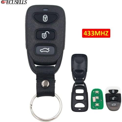 3 Button Remote Smart Car Key Keyless Entry Fob 433Mhz P/N: 95430-3K010 for Kia Carens for Hyundai Sonata NF 2008 2009