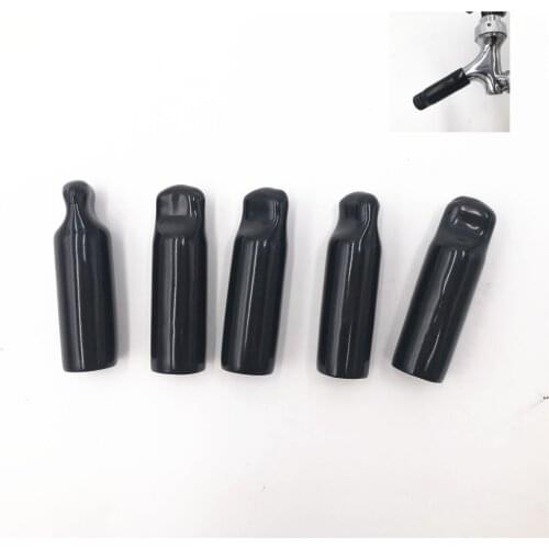 5 Pieces/lot Sanitary Faucet Spout Black Pourer Cover Spouts ,Draft Beer Tap Cover Black plastic Soother Bartending Faucet Cap