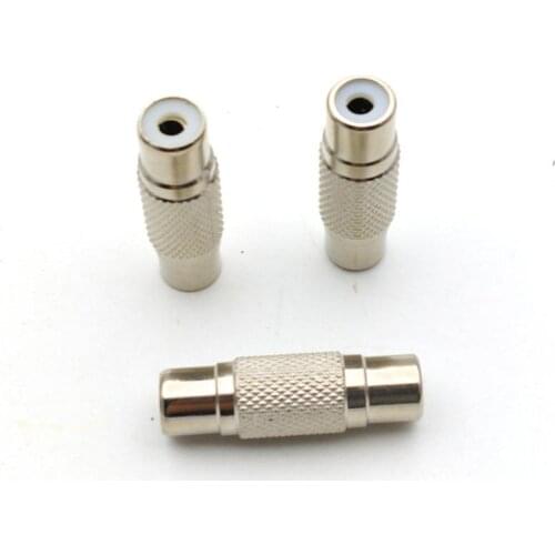 50pcs RCA AV Audio Video Coupler Female to RCA Female Adapter connector