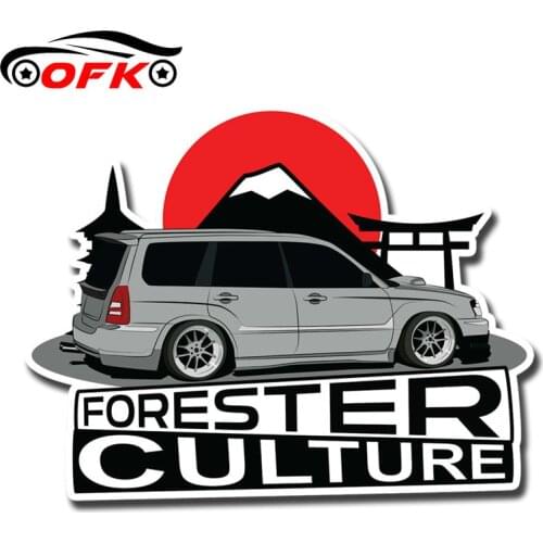 Car Stickers Decor Motorcycle Decals Forester Culture Decorative Accessories Creative Sunscreen Waterproof PVC,17cm*13cm