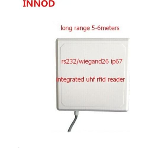 Free SDK Long range passive UHF reader RFID 1~7meter range and WG26/34/RS232 interface