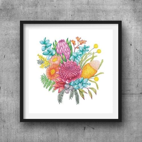 Wilds Floral Poster Educational Flowers Canvas Painting Baby Gift Wall Art Print Picture For Kids Room Nursery Decor