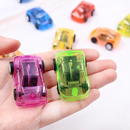 Kids Pull Back Car Set Plastic Transparent Engineering/ Fire cars Toys Candy Color Birthday Play Vehicle Toys Boys игрушки