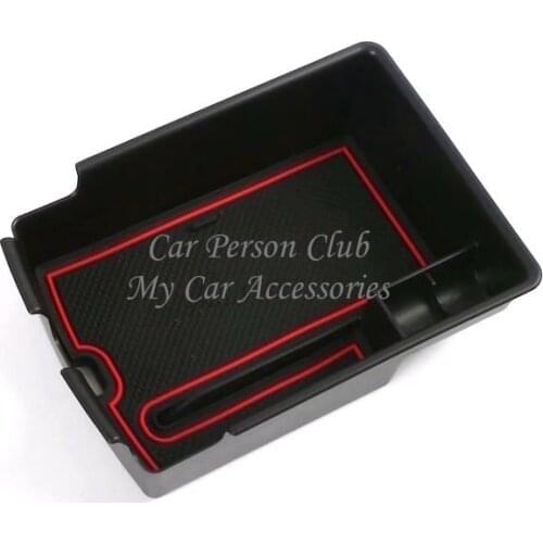 For Chevrolet Trax Tracker 2019 Central Armrest box storage grid holder Container Tray Storage Glove Box Accessory Non-slip mats