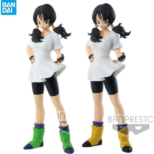 Bandai Original Dragon Ball Z Anime Figure Videl Glitter Glamours 25Cm Action Pvc Mode Toys Exquisite Doll Gift