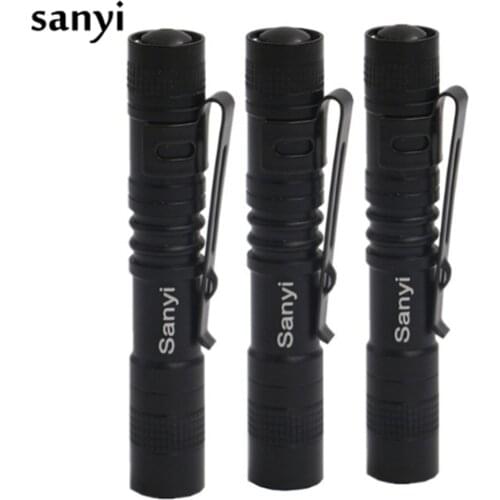 3pcs 800Lm XPE-R3 LED Flashlight High Power Led Torch Mini Pocket Portable Lamp Torch For Camping Hunting Power By AAA Battery