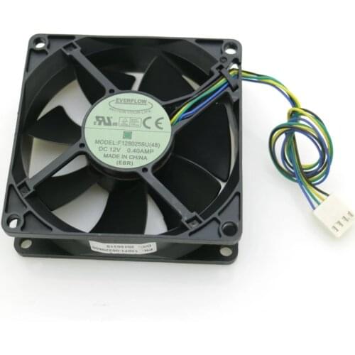 F128025SU 80x80x25mm PWM CPU Fan 12V 0.40A 4Wire 4Pin Computer CPU Cooler Cooling Fan