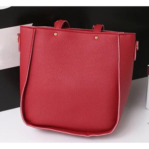 Hot Selling 4pcs Set Crossbody Shoulder Composite Bag Handbag Wallet Tassel PU For Women Lady -B5