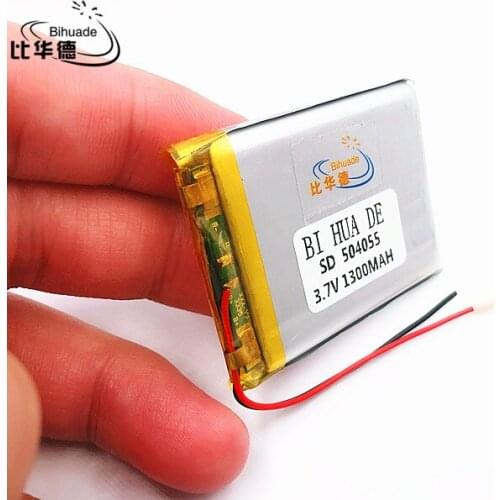 Li-Po 3.7V,1300mAH,504055 Polymer lithium ion / Li-ion battery for MP3,MP4,SPEAKER,,GPS,toy,smart watch