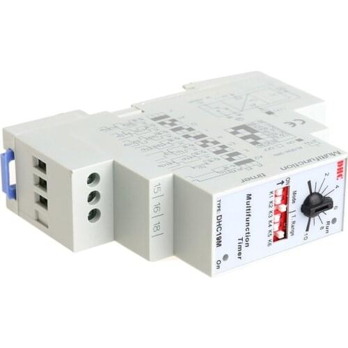 1Pc AC/DC 24-240V DHC19-M Multifunction Timer Time Relay