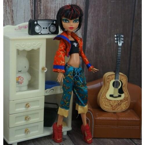 Monstering Doll Dress Bratz Doll Clothes Jeans Outfits Coats Slim DIY Doll Personality 1/6 Doll Clothes Set Girl DIY Toy Decor