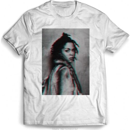Lauryn Hill Glitch Effect Man / Woman T-Shirt New 100% Cotton Top Quality Pop Cotton Man Tee