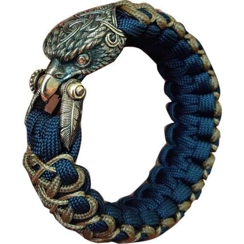 Outdoors EDC DIY Tools Paracord Bracelet Accessories Fine Brass Eagle Buckles