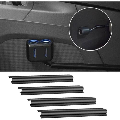4Pcs Car Vehicle Invisible Cable Wire Fixing Protection Cover Sleeve Organizer Wire harness Clip Bandage