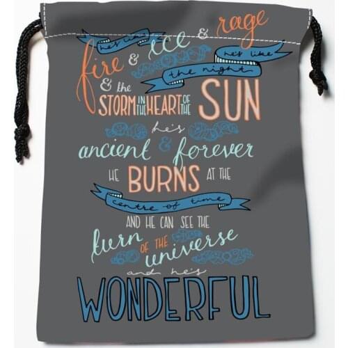 New Arrival Doctor Who Details Drawstring Bags Custom Storage Printed Receive Bag Type Bags Storage Bags Size 18X22cm