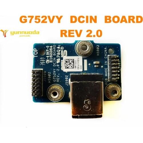 Original for ASUS G752VY DCIN BOARD REV 2.0 tested good free shipping