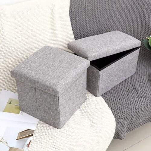 Ottoman slipcover Free shipping imitation line stool bench with storage space ottoman children toy foldable bookcase footrest