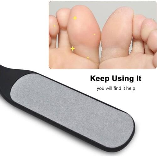 Foot File for Callus Trimming & Dead Skin Removal Stainless Steel Surface Pedicure Feet Rasp Reusable Cracked Skin Corns Callus