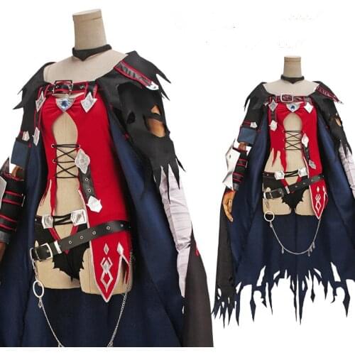 Full set Tales of Berseria Velvet Crowe Sexy Dress cosplay costume adult Halloween costume