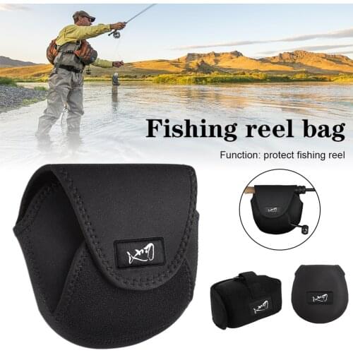 Portable Fishing Reel Bag Waterproof Protective Cover Storage Pouch for Saltwater Freshwater Spinning Baitcast Trolling Reel