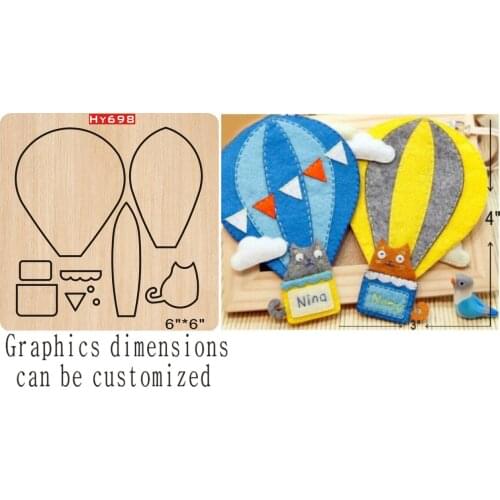 Handmade hot air balloon cutting dies 2019 new die cut &wooden dies Suitable for common die cutting machines on the market
