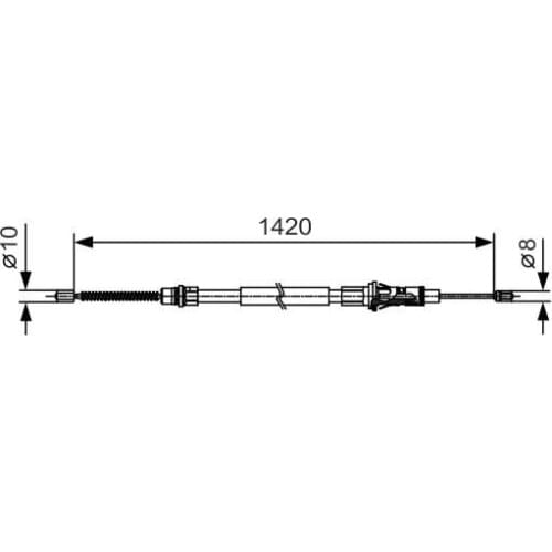 HAND BRAKE WIRE RENAULT MASTER MOVANO 01 7700308953 BOSCH 1987482013