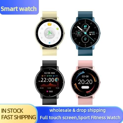 Smart Watch Women Men Full Touch Screen Music Control Sport Heart Rate Blood Pressure Fitness Tracker Waterproof Smart Bracelet