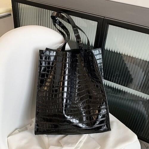 Trendy Stone Pattern Shoulder Bag For Women PU Leather Totes Bag Large Capacity Handle Bag Travel Shopping Pouch Hand Hobo Bolsa