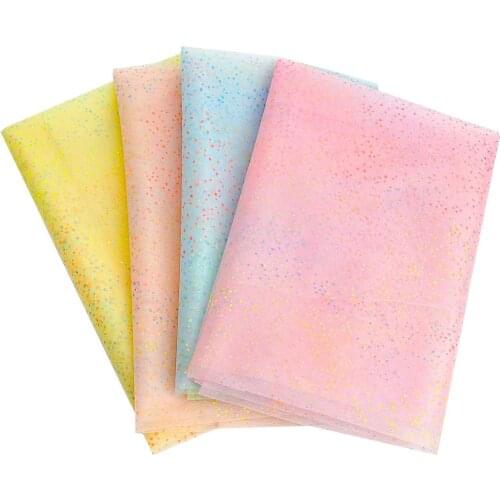 90*150cm Colorful Stars Gauze Fabric Material Starry Veil Photo Pink Background Cloth Lace Sequined Gauze