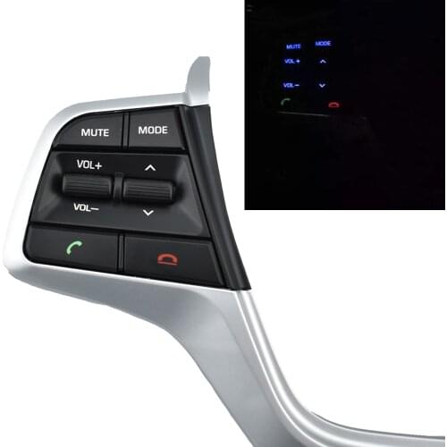 High Quality Simple Installation Cruise Control Steering Wheel Bluetooth Buttons for Hyundai Solaris 2016-2019 1.6L