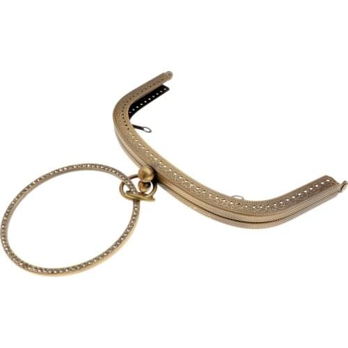 20cm Metal Frame Clasp Arch For Purse Bag Accessories Craft DIY