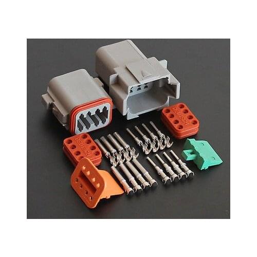 1set - 8 Pin Waterproof Electrical Wire Connector Plug DT04-8p and DT06-8S