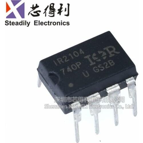 10pcs/lot Ir2104pbf Dip-8 Original Brand New Bridge Driver