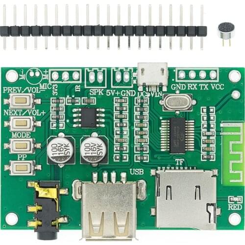 10PCS BT201 Dual Mode 5.0 Bluetooth Lossless Audio Power Amplifier Board Tf Card U Disk Ble Spp Serial Port Transparent Trans