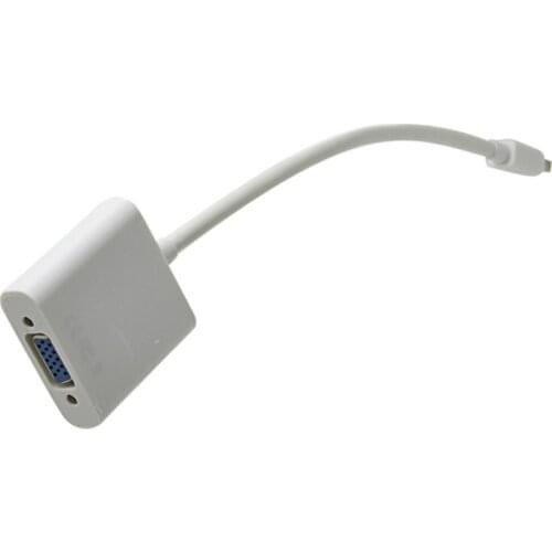 100pcs lots Thunderbolt DisplayPort Mini DP To VGA Cable Male To Female Adapter Support 1080P For MacBook Air Pro PC Projector