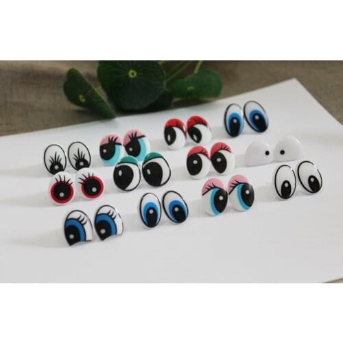 120pcs/lot--- new lovely clean cartoon plastic safety toy eyes & washer for handcraft doll---12 styles option